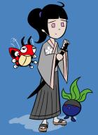 2011 artist:linaciari character:ledyba character:makoto character:oddish series:original_(lina) series:pokemon // Safe
